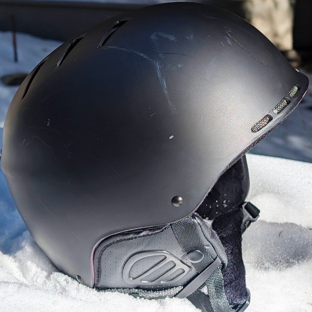 Men's Ski & Snowboard Helmet | Black | Size Large (59-62cm) | Adjustable Vents